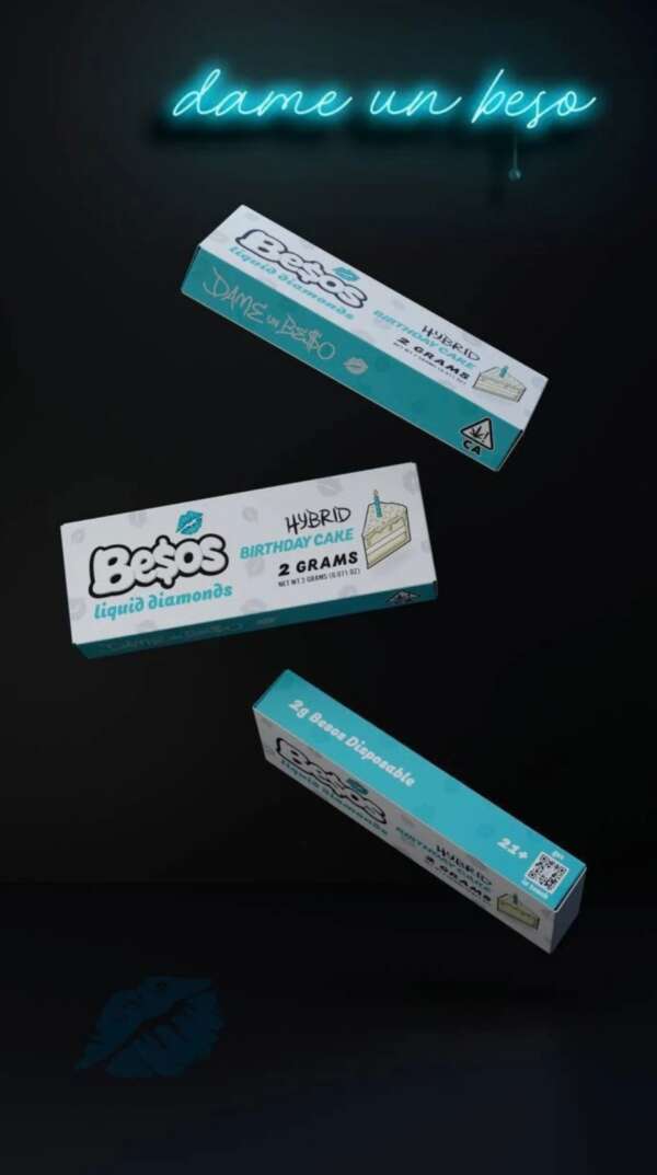 BESOS| BIRTHDAY CAKE |2G LIQUID DIAMOND