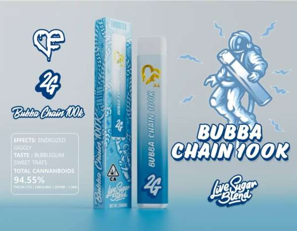 BUBBACHAIN 100k LIVE SUGAR BLEND - Favorites Disposable