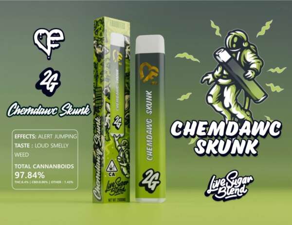 CHEMDAWG SKUNK 🦨 LIVE SUGAR BLEND - Favorites Disposable