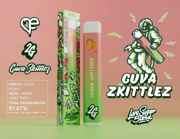 GUAVA ZKITTLEZ 🎳 LIVE SUGAR BLEND - Favorites Disposable