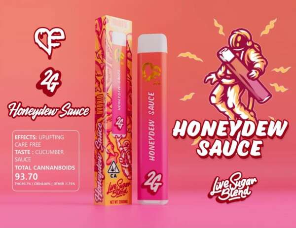 HONEYDEW SAUCE 🥒 LIVE SUGAR BLEND - Favorites Disposable