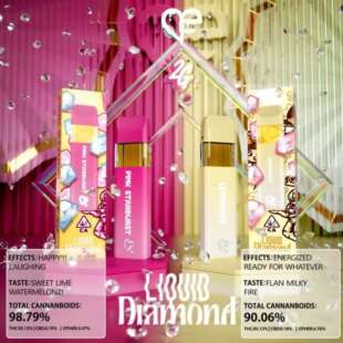 PINK STARBURST LIQUID DIAMOND & LECHERITA LIQUID DIAMOND