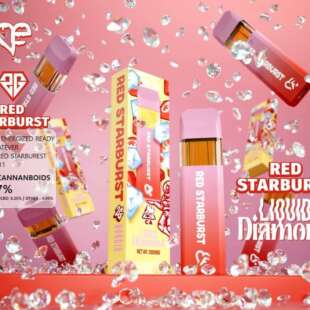 RED STARBURST LIQUID DIAMOND